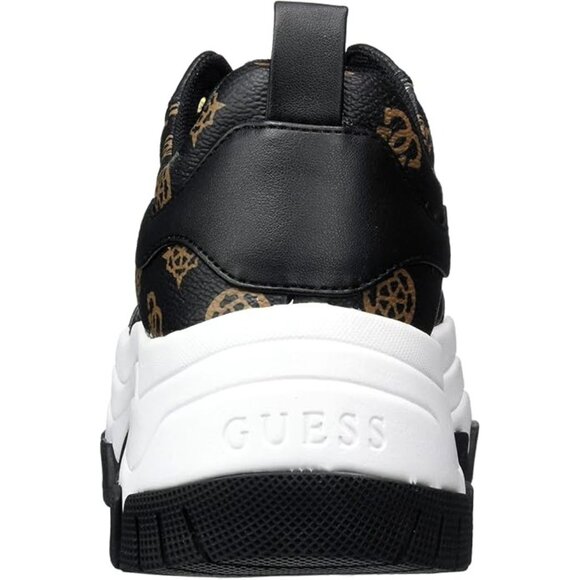 GUESS Women’s Bria Chunky Logo Sneaker Size 8 Black 4G Monogram Platform - Picture 3 of 13